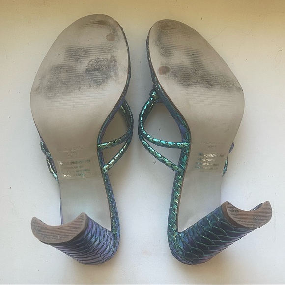 Steve Madden Unreal Mermaid Green Heels - Picture 8 of 8